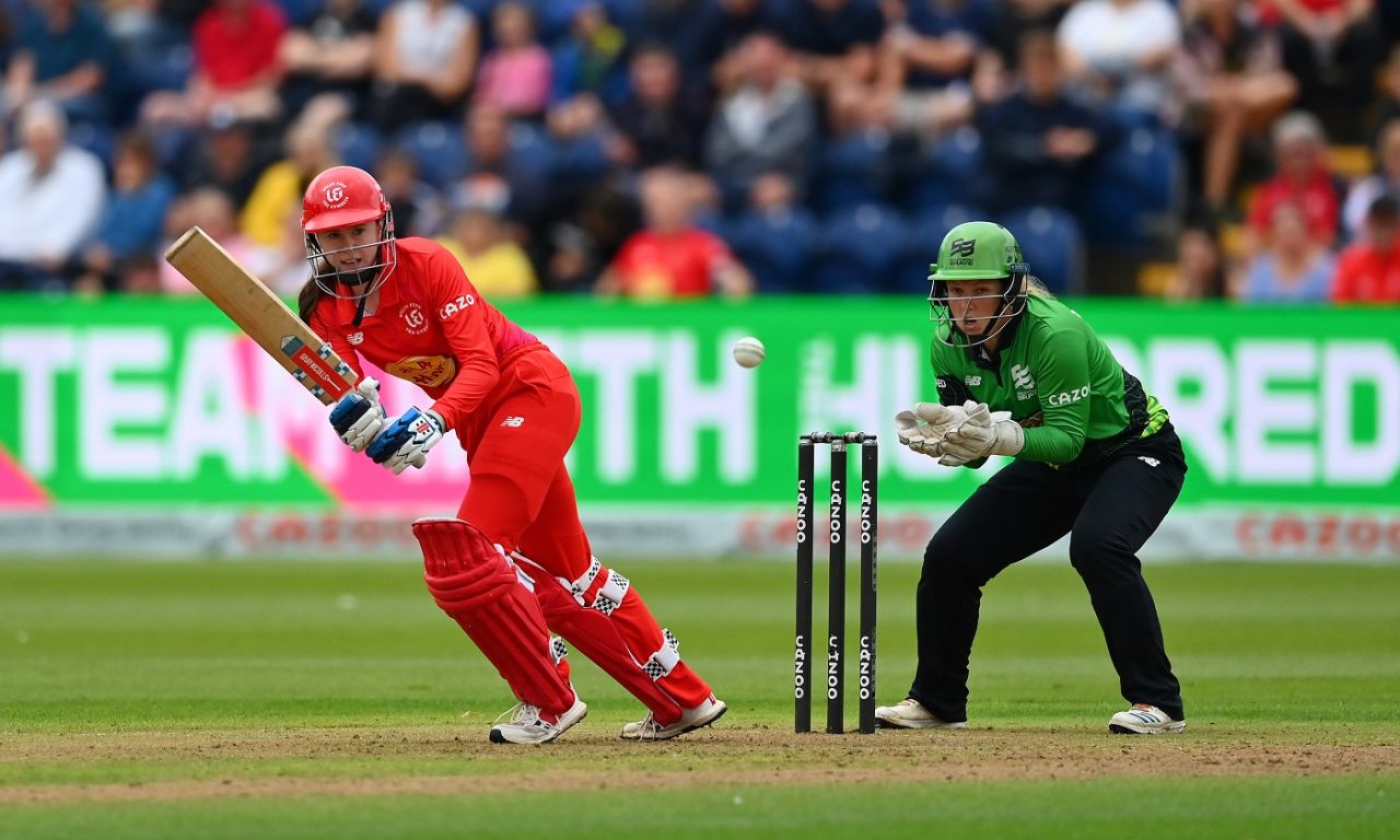 Sarah Bryce's late hits proved insufficient to take Welsh Fire over the line, Welsh Fire vs Southern Brave, Women's Hundred, Cardiff, August 22, 2022