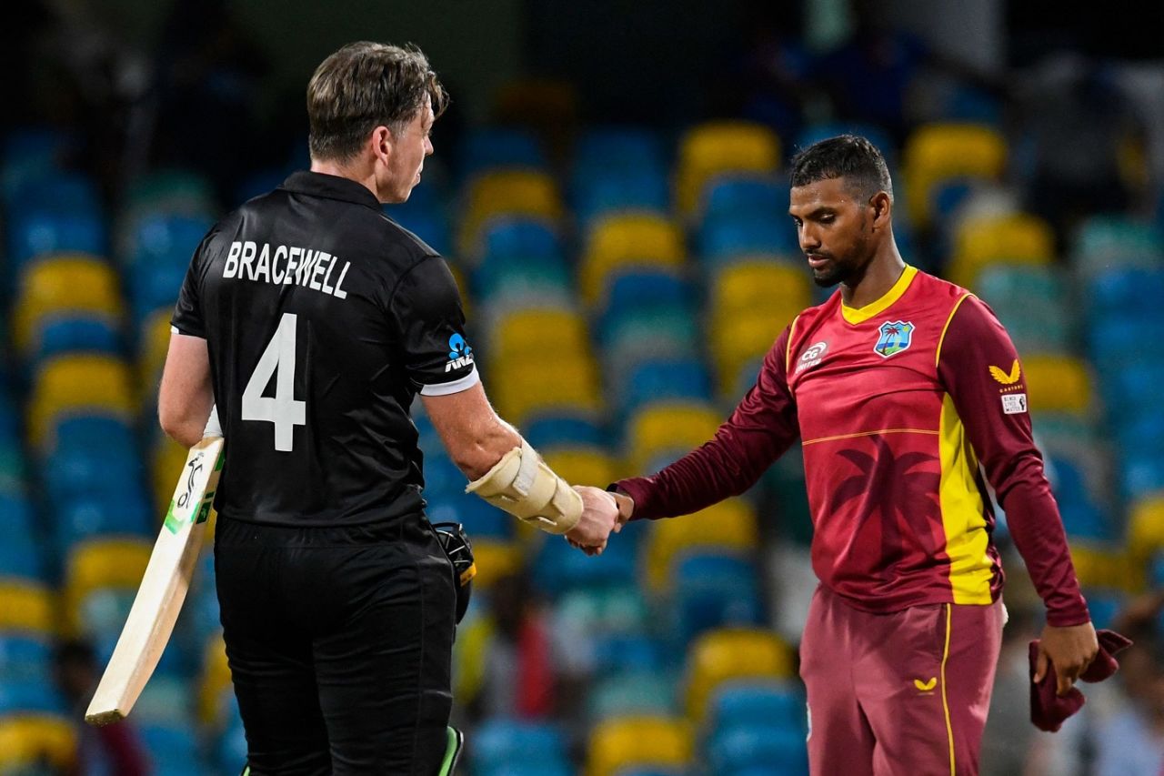 Nicholas Pooran wears a dejected look after West Indies' series loss, West Indies vs New Zealand, 3rd ODI, Bridgetown, August 21, 2022
