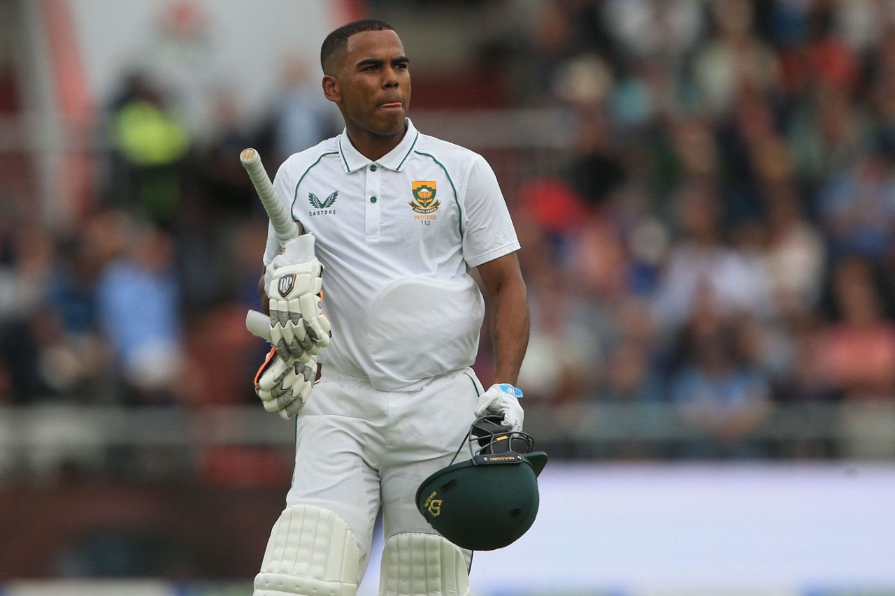 Keegan Petersen was out in the twenties for the second time in the series, England vs South Africa, 2nd Test, Old Trafford, 1st day, August 25, 2022