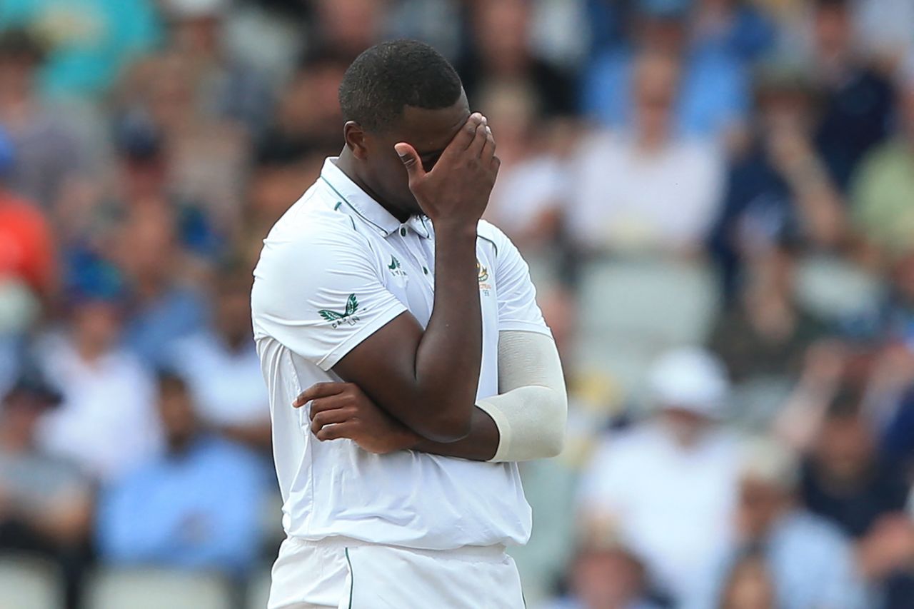 It was that sort of day for Lungi Ngidi, and South Africa, England vs South Africa, 2nd Test, Manchester, 2nd day, August 26, 2022