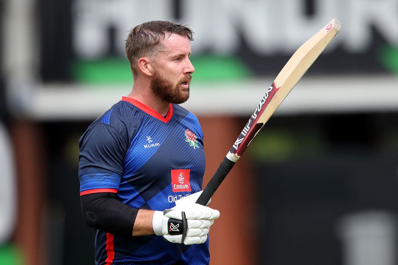 Steven Croft celebrates, Lancashire vs Essex, Royal London Cup, August 12, 2021