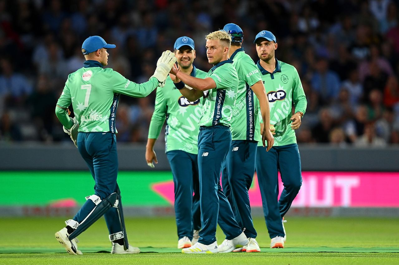 Sam Curran picked up a three-wicket haul, London Spirit vs Oval Invincibles, Men's Hundred, Lord's, August 27, 2022
