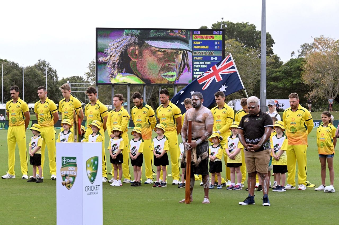 Australians pay tribute to former cricketer Andrew Symonds, who passed away in May, Australia vs Zimbabwe, 1st ODI, Townsville, August 28, 2022