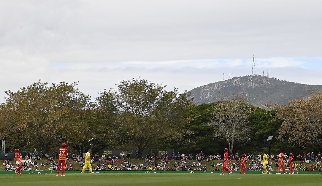 The scenic Tony Irish Stadium is decorated by greenery, Australia vs Zimbabwe, 1st ODI, Townsville, August 28, 2022