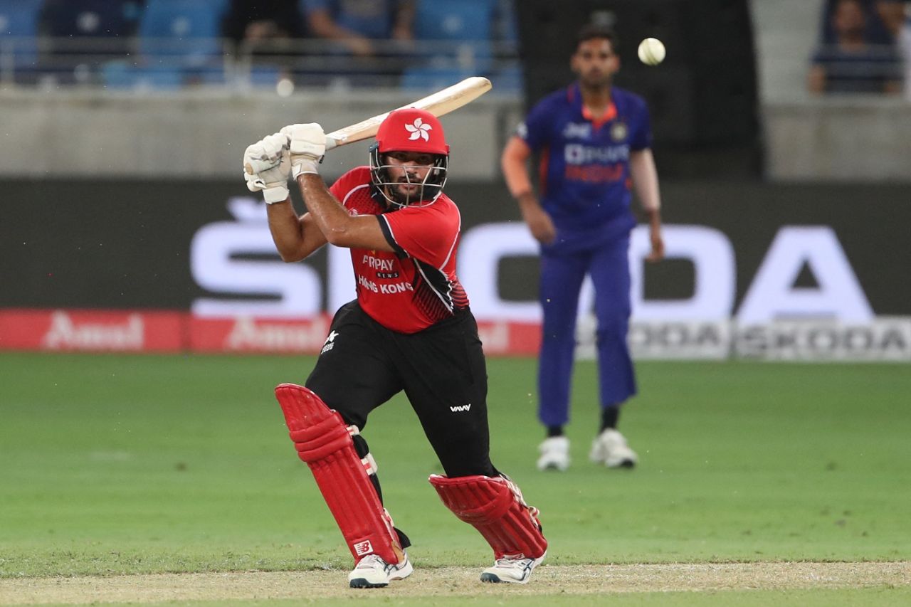 Kinchit Shah stroked a sprightly 30 off 28 balls, India vs Hong Kong, Asia Cup, Dubai, August 31, 2022