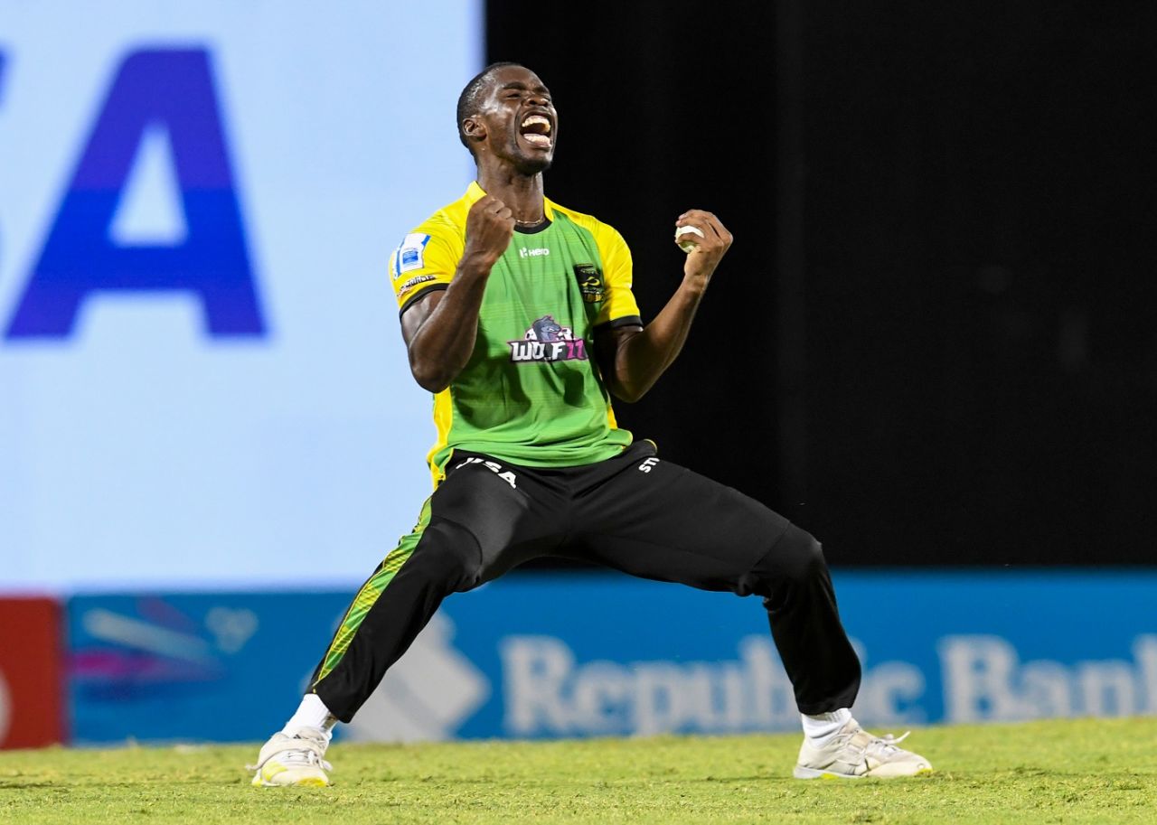 Nicholson Gordon was the pick of the bowlers for Tallawahs in their opener, Jamaica Tallawahs vs St Kitts and Nevis Patriots, CPL 2022, Basseterre, August 31, 2022