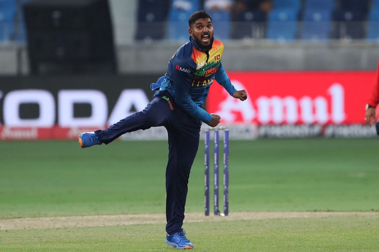 Wanindu Hasaranga struck in his first over, Bangladesh vs Sri Lanka, Men's T20 Asia Cup, Dubai, September 1, 2022