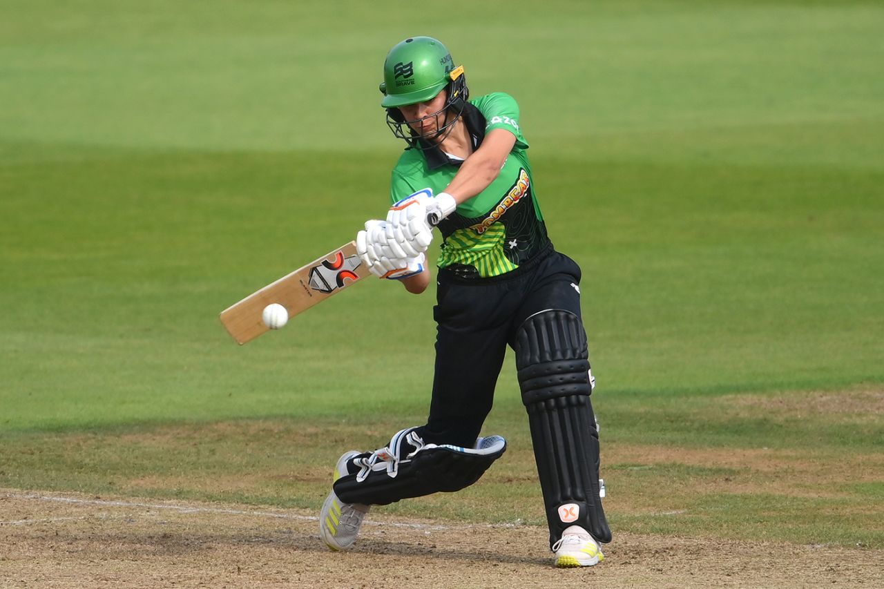 Maia Bouchier helped resurrect the Brave innings, Southern Brave vs Trent Rockets, Women's Hundred eliminator, Ageas Bowl, September 2, 2022