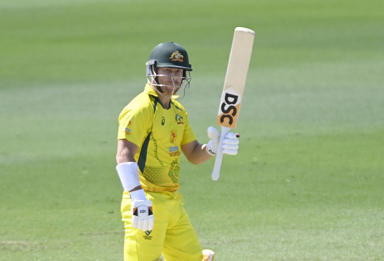 David Warner brought up an attacking fifty, Australia vs Zimbabwe, 3rd ODI, Townsville, September 3, 2022