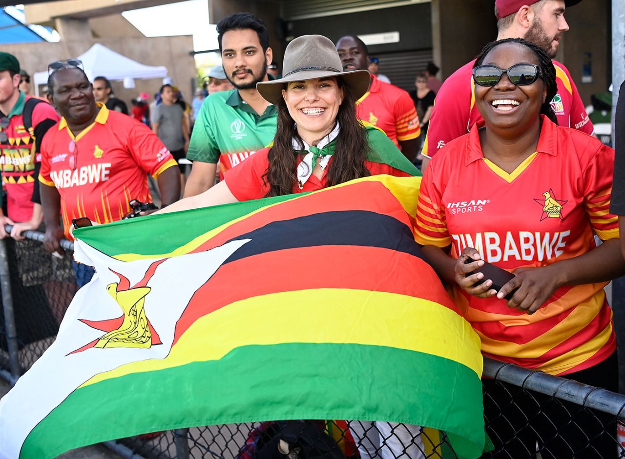 Zimbabwe supporters celebrate in Townsville, Australia vs Zimbabwe, 3rd ODI, Townsville, September 3, 2022
