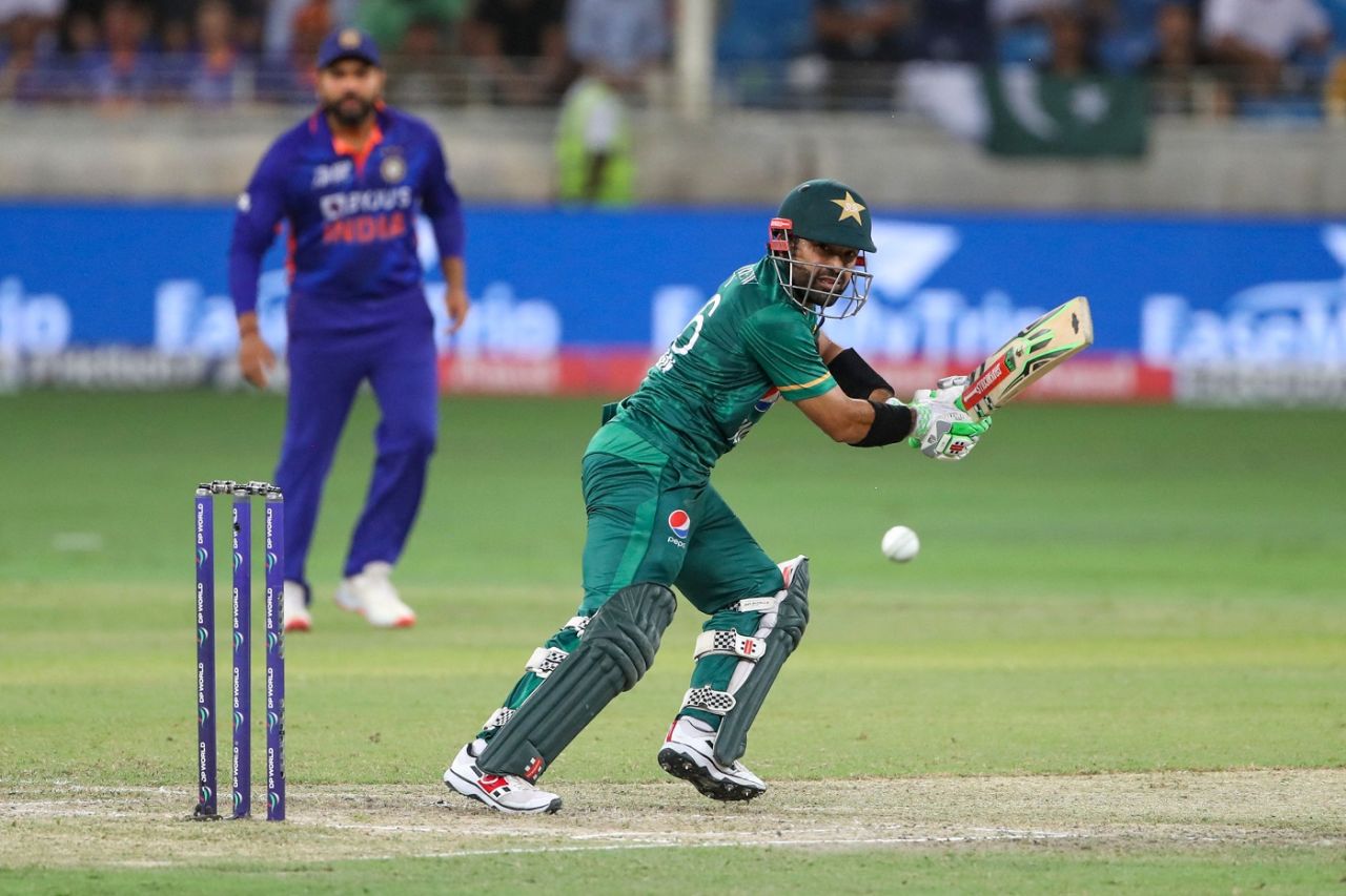Mohammad Rizwan guides one to third man, India vs Pakistan, Asia Cup, Dubai, September 4, 2022