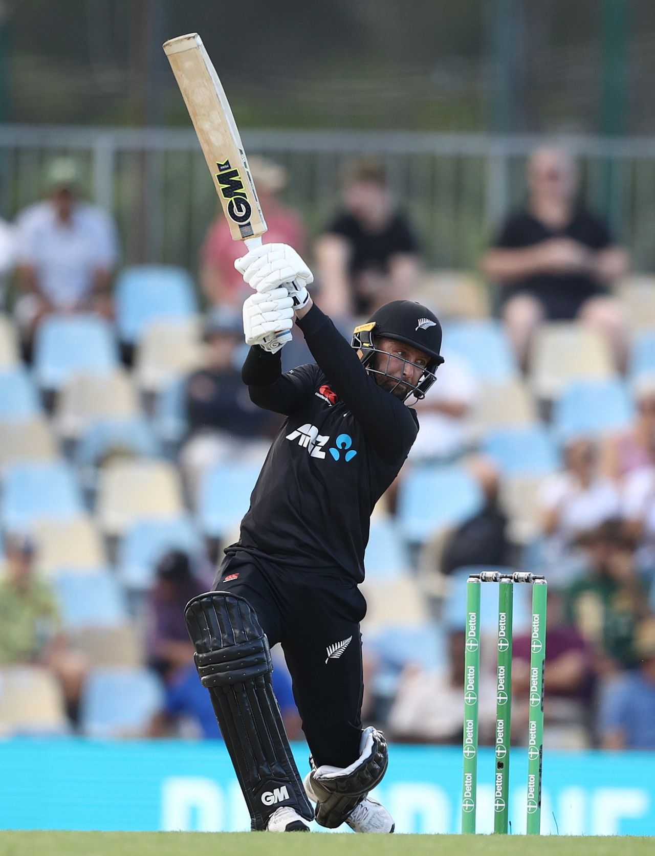 Devon Conway drives one through covers, Australia vs New Zealand, 1st ODI, Cairns, September 6, 2022