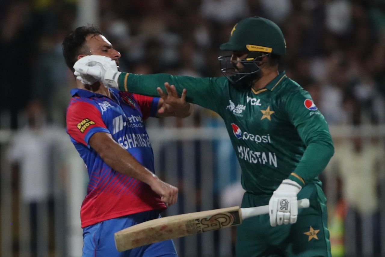 Things heated up between Fareed Ahmed and Asif Ali, Afghanistan vs Pakistan, Asia Cup Super 4s, Sharjah, September 7, 2022