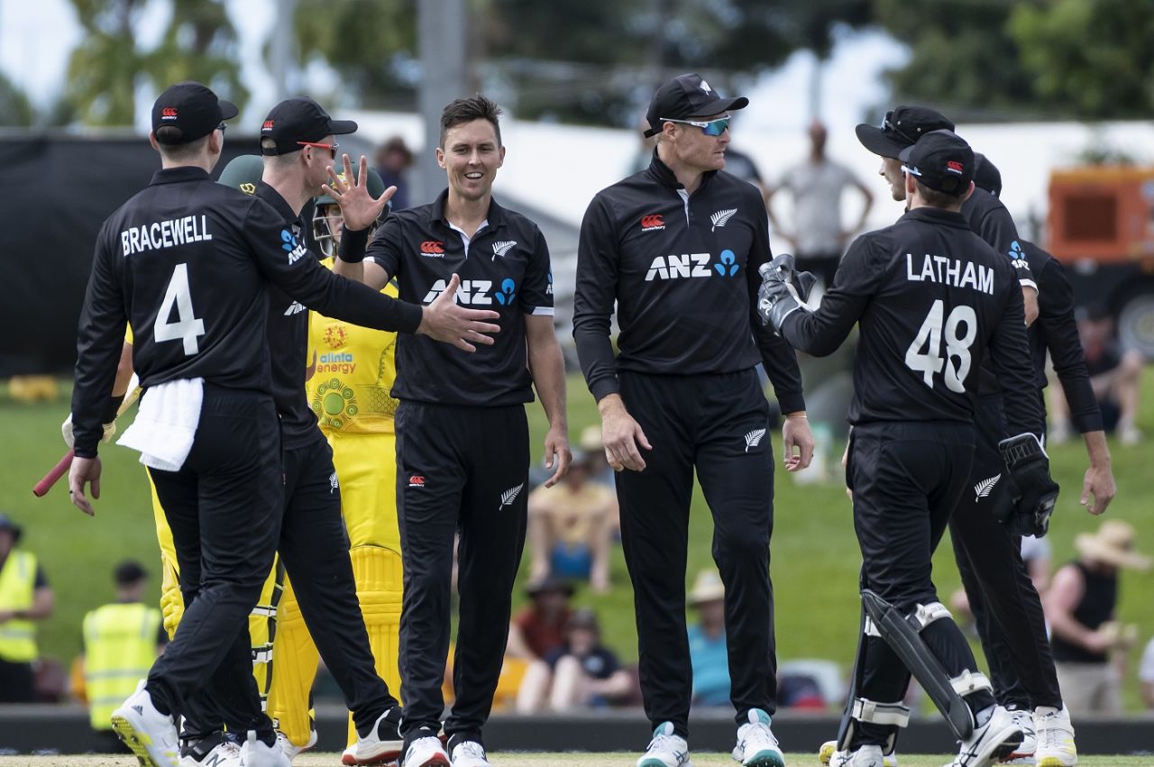Trent Boult yet again troubled Australia, with his inswing accounting for Marnus Labuschagne and Marcus Stoinis early, Australia vs New Zealand, 2nd ODI, Cairns, September 8, 2022