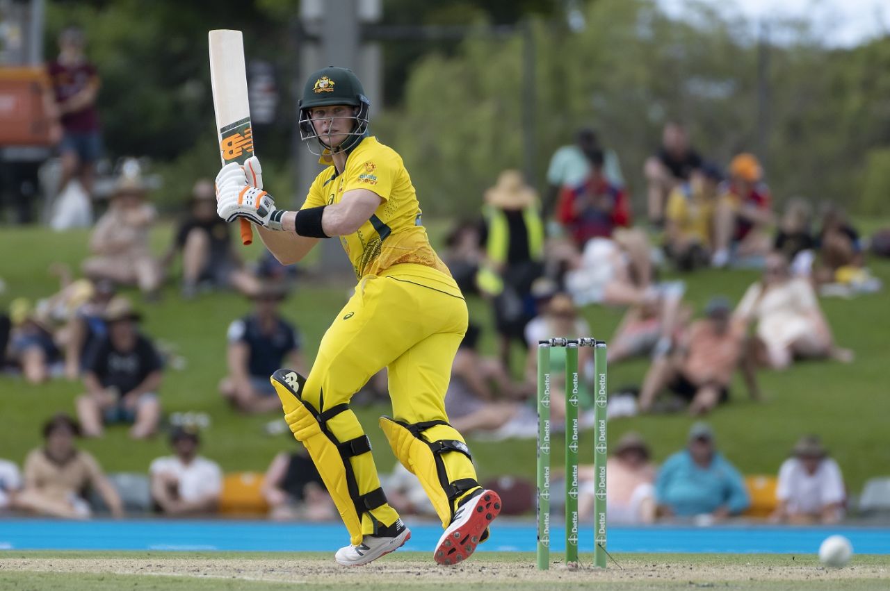 Steven Smith sends one to deep fine leg, Australia vs New Zealand, 2nd ODI, Cairns, September 8, 2022