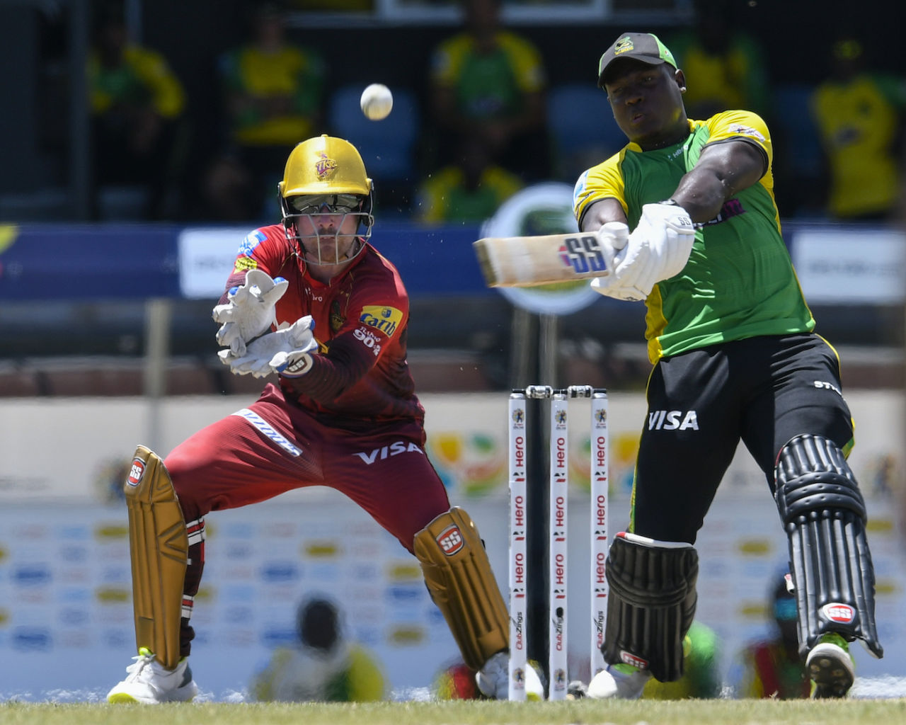 Rovman Powell helped Jamaica Tallawahs recover by scoring 67, Jamaica Tallawahs vs Trinbago Knight Riders, CPL 2022, Gros Islet, September 10, 2022
