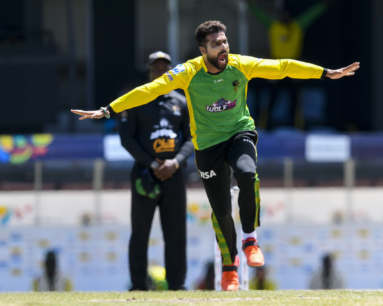 Mohammad Amir picked up two wickets, Jamaica Tallawahs vs Trinbago Knight Riders, CPL 2022, Gros Islet, September 10, 2022