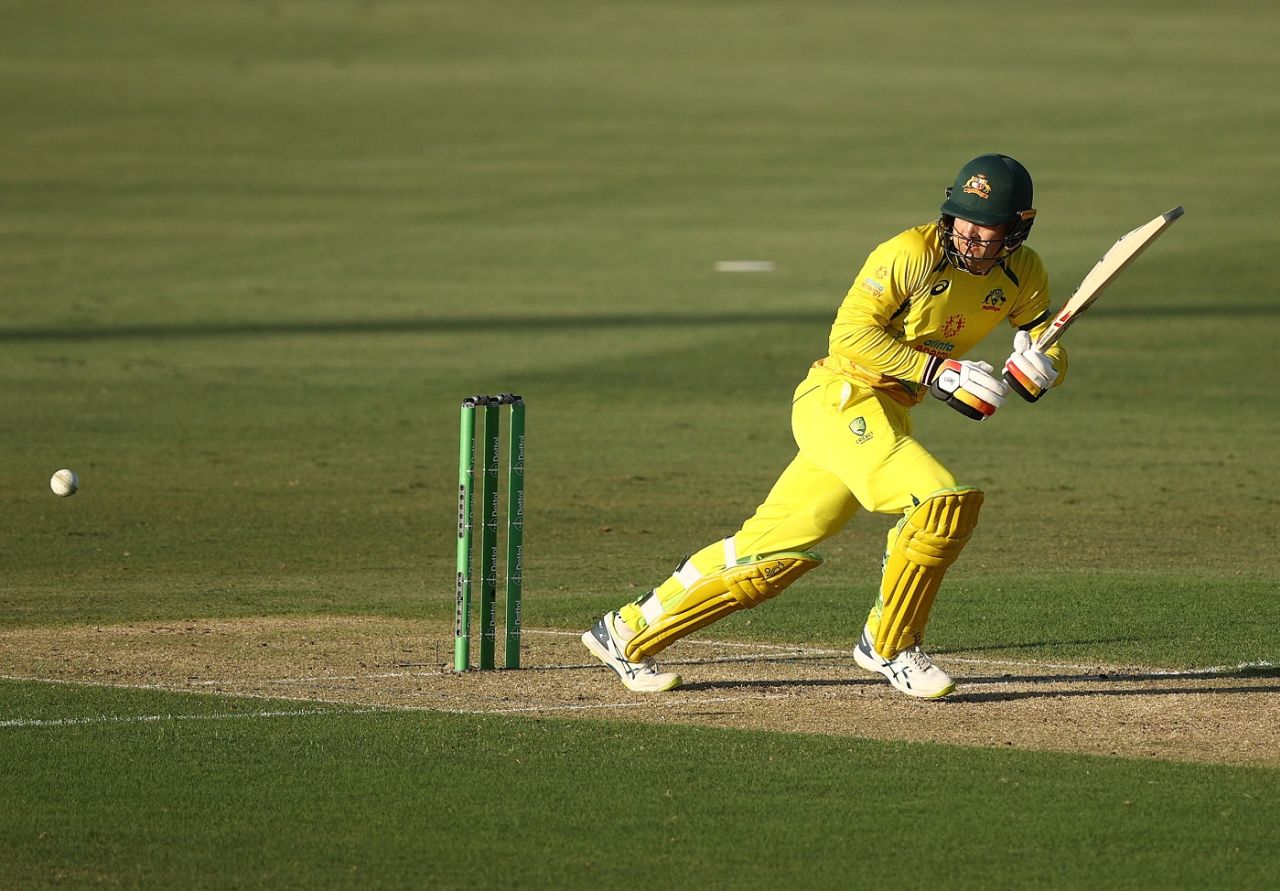 Alex Carey flicks one away, Australia vs New Zealand, 3rd ODI, Cairns, September 11, 2022