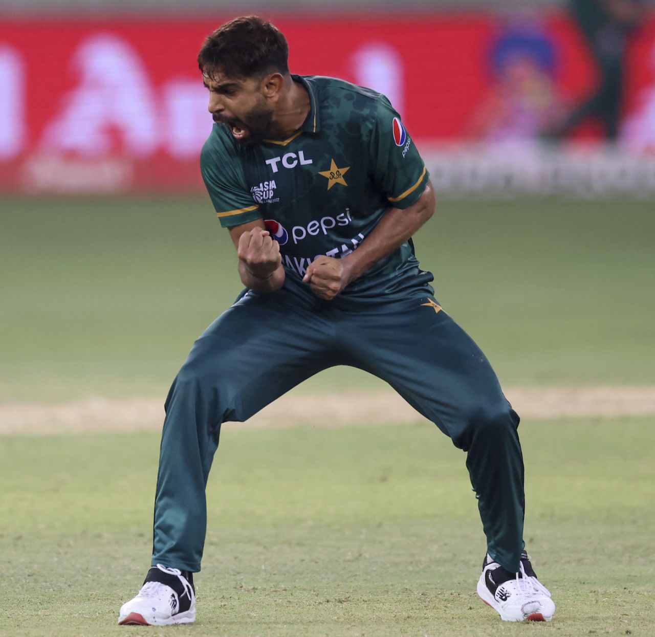 Haris Rauf broke the sixth-wicket partnership with Wanindu Hasaranga's wicket, Sri Lanka vs Pakistan, Asia Cup final, Dubai, September 11, 2022