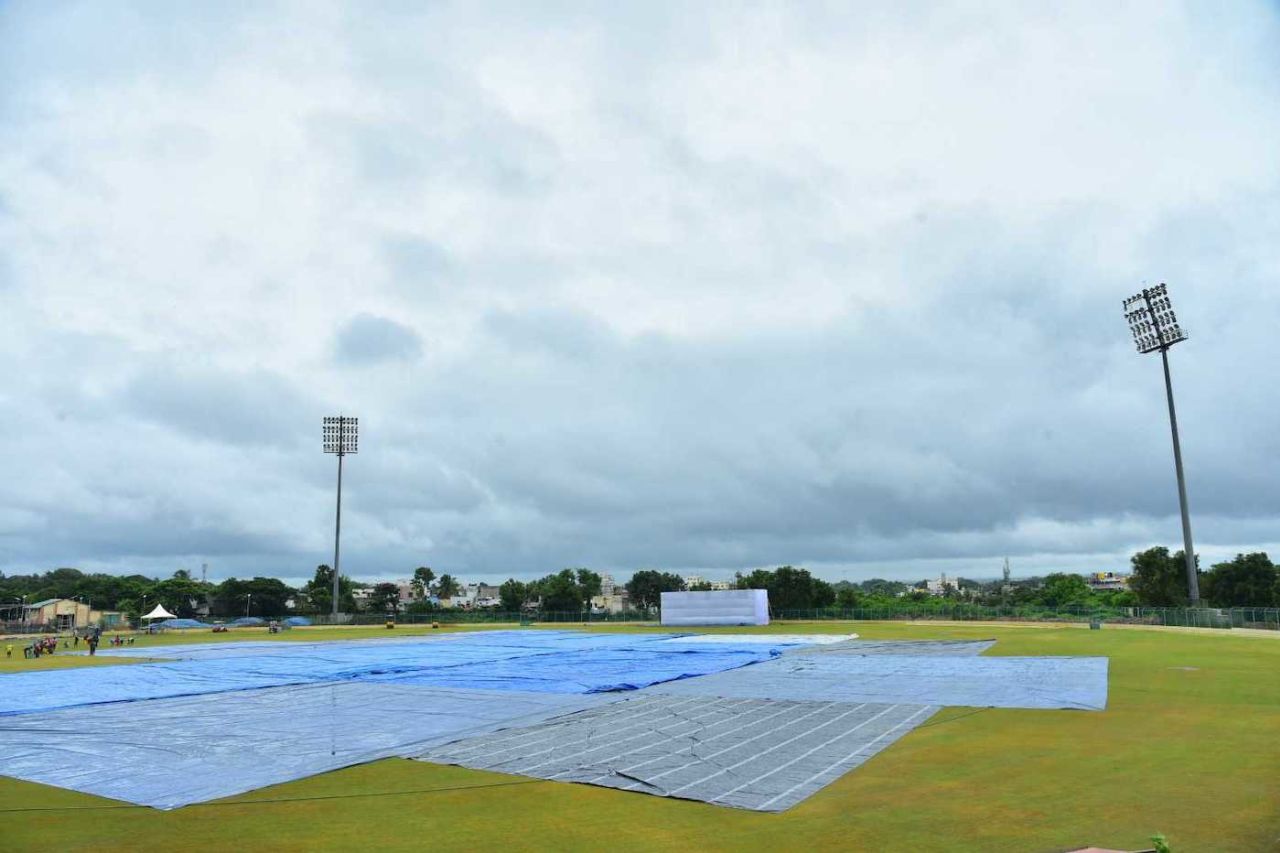 It was mostly a damp affair in Hubballi, India A vs New Zealand A, 2nd four-day match, 4th day, Hubballi, September 11, 2022