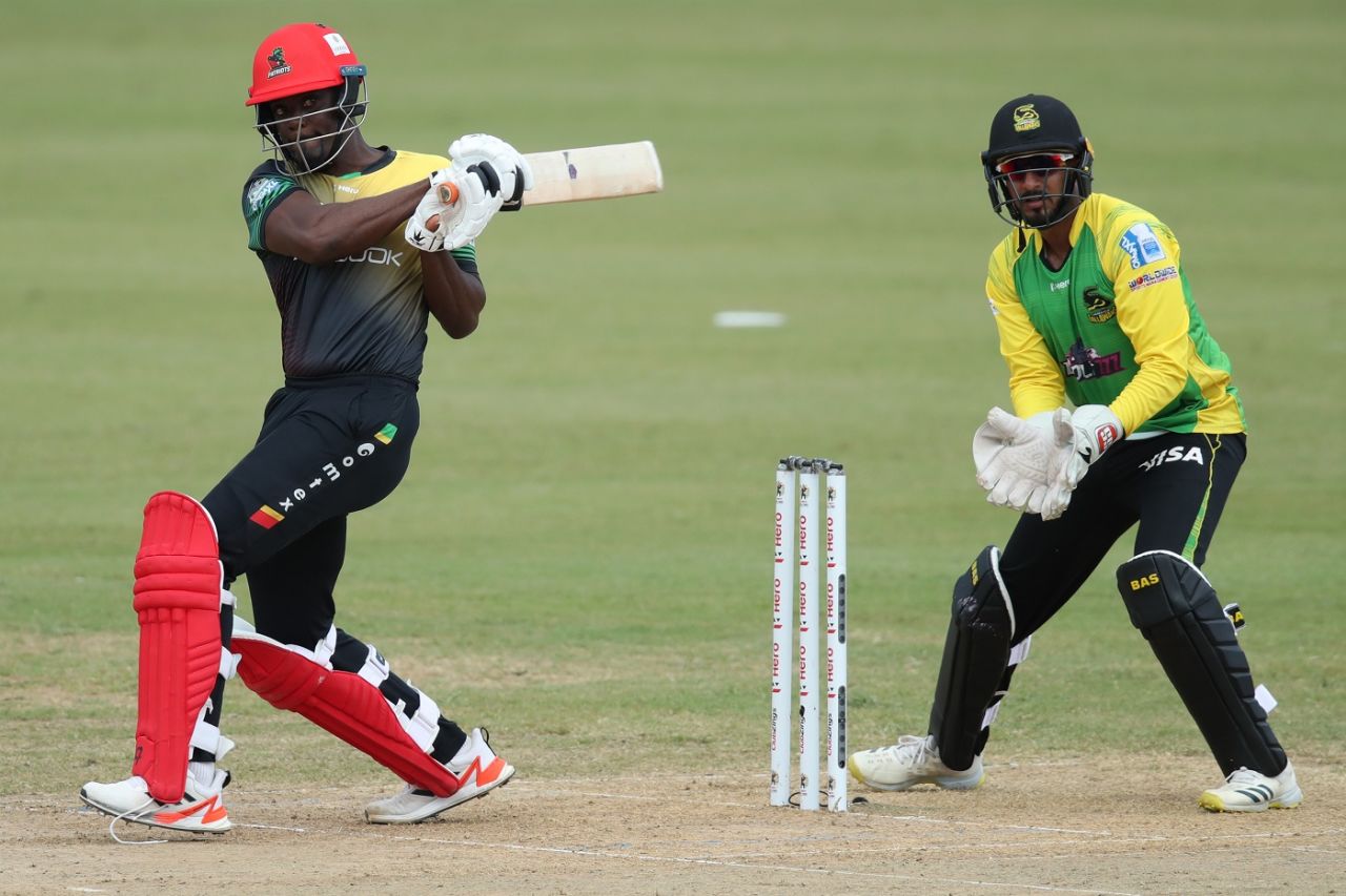 Andre Fletcher smashed an unbeaten 38-ball 45, Jamaica Tallawahs vs St Kitts and Nevis Patriots, CPL, Port-of-Spain, September 14, 2022