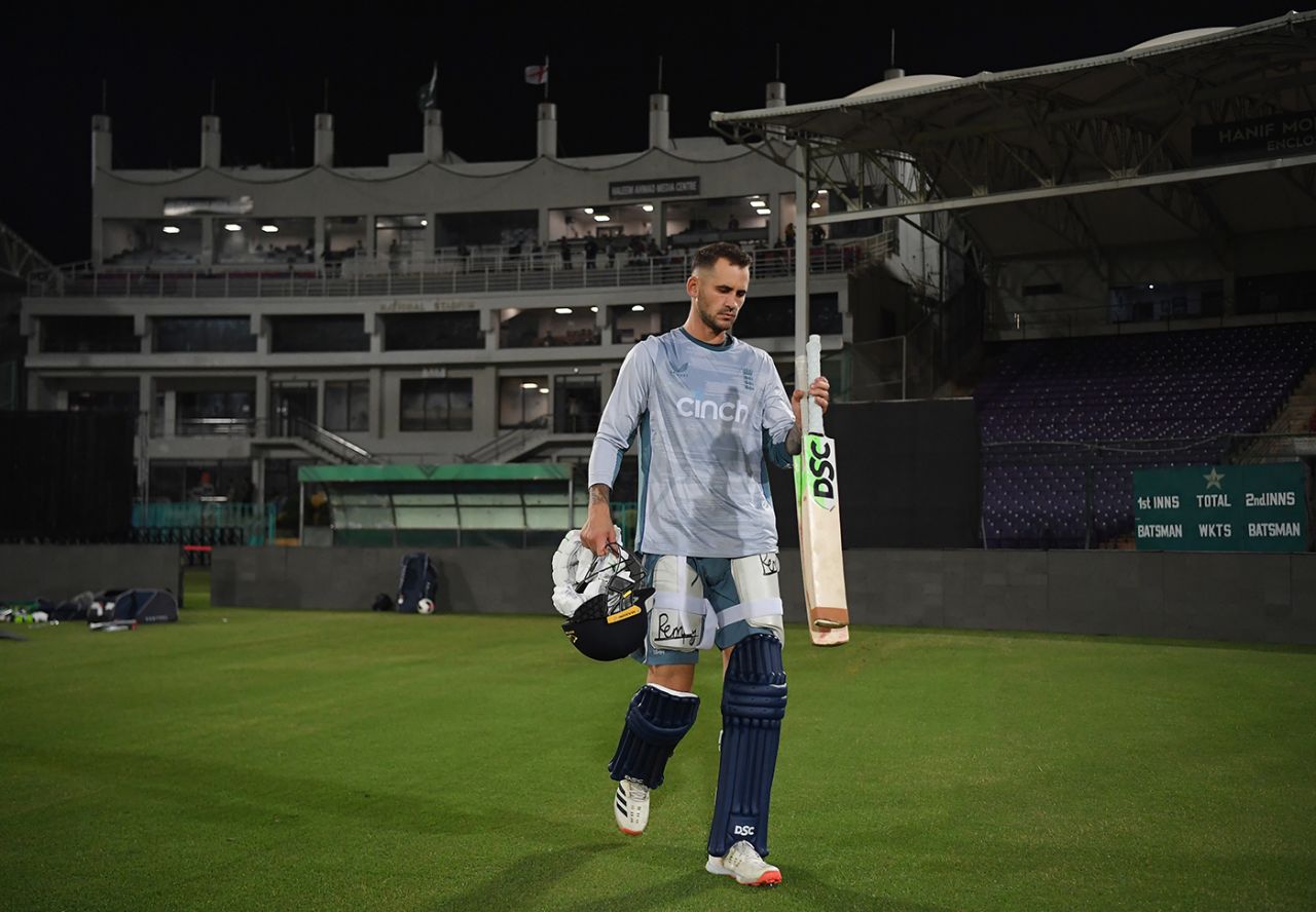 Alex Hales at England net practice, Karachi, September 16, 2022