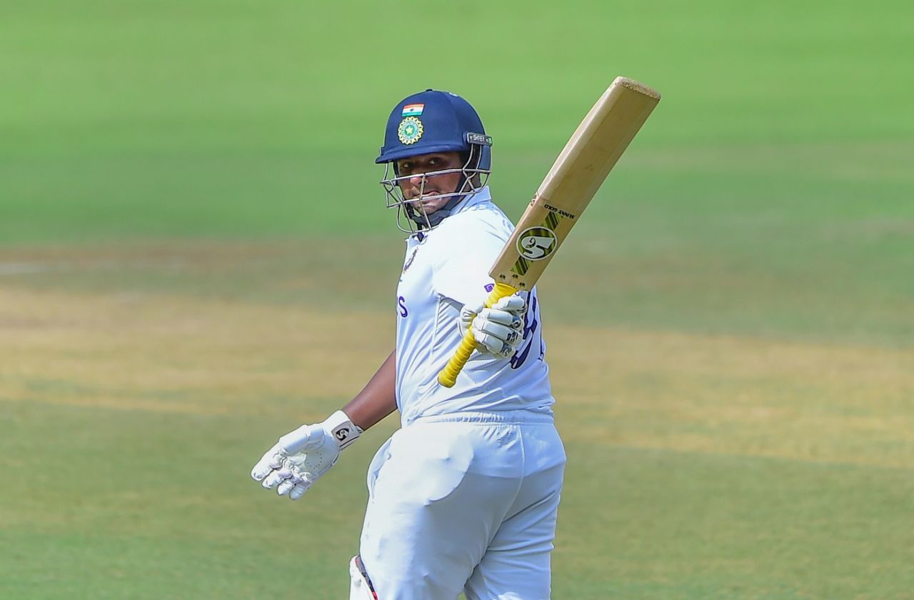 Sarfaraz Khan brings up his half-century, India A vs New Zealand A, 3rd unofficial Test, Bengaluru, 3rd day, September 17, 2022