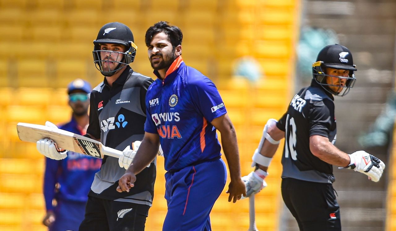 Shardul Thakur got four wickets in the first one-dayer, India A vs New Zealand A, 1st unofficial ODI, Chennai, September 22, 2022