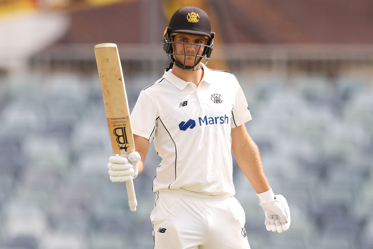Aaron Hardie brings up another milestone, Western Australia vs Victoria, Sheffield Shield final, Perth, April 4, 2022