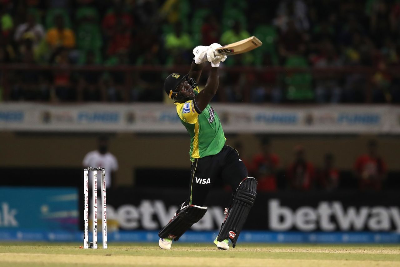 Rovman Powell hit three sixes during his stay in the middle, Jamaica Tallawahs vs Guyana Amazon Warriors, CPL 2022, Qualifier 2, Providence, September 28, 2022