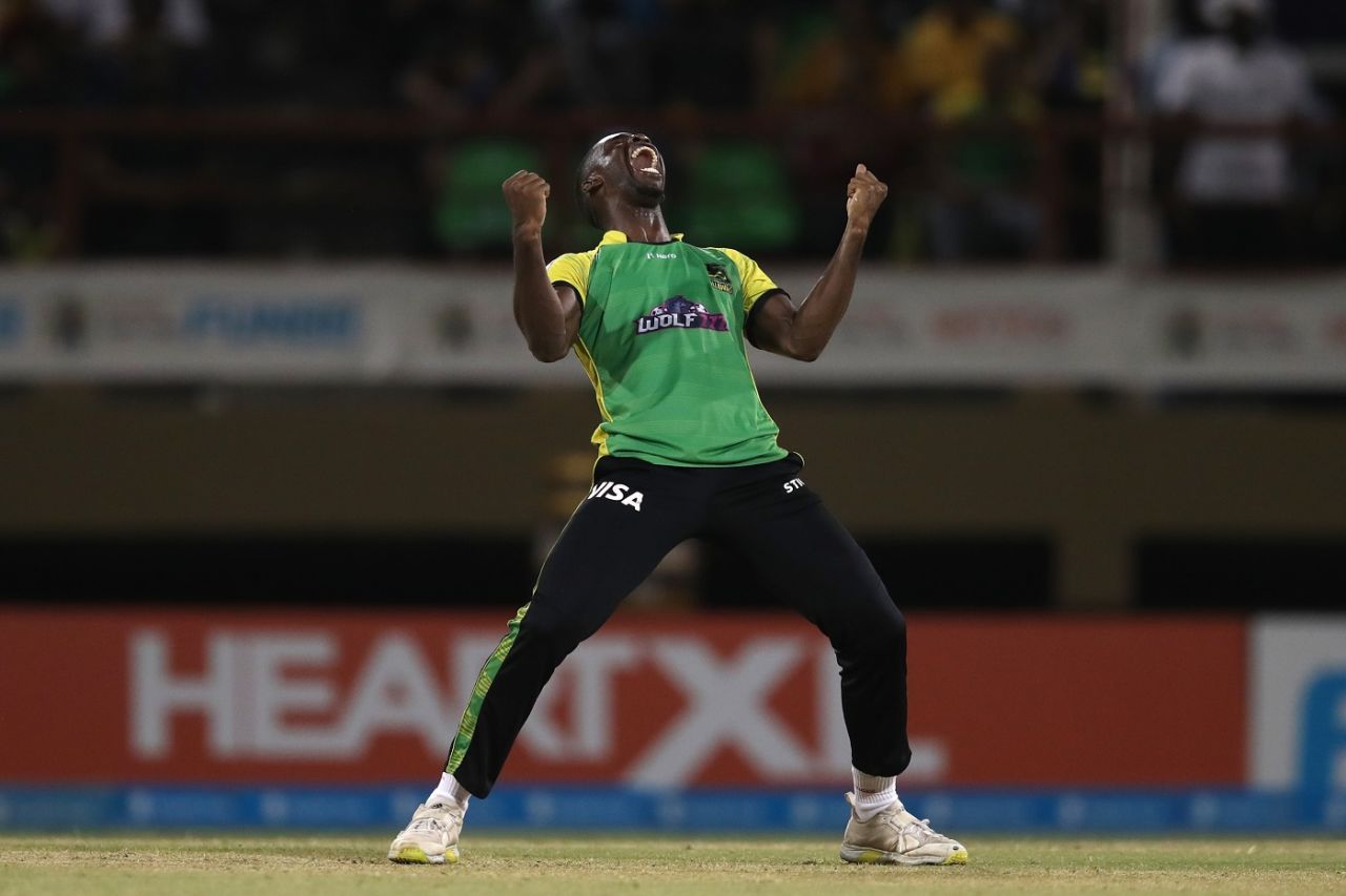 Nicholson Gordon stepped up in the injury-enforced absence of Mohammad Amir, Barbados Royals vs Jamaica Tallawahs, Providence, CPL 2022, October 1, 2022
