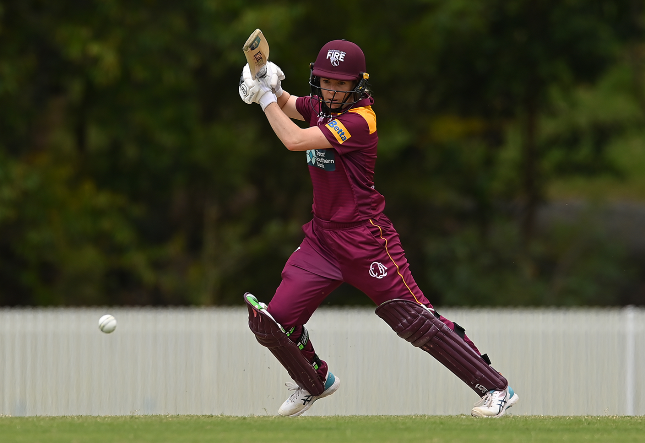 Georgia Redmayne led Queensland's rapid chase, Queensland vs ACT, WNCL, Bill Pippen Oval, October 3, 2022