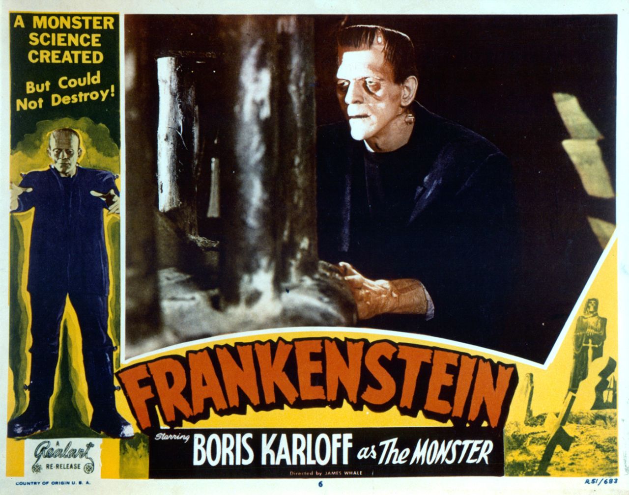 A movie poster for the 1931 film <i>Frankenstein</i>