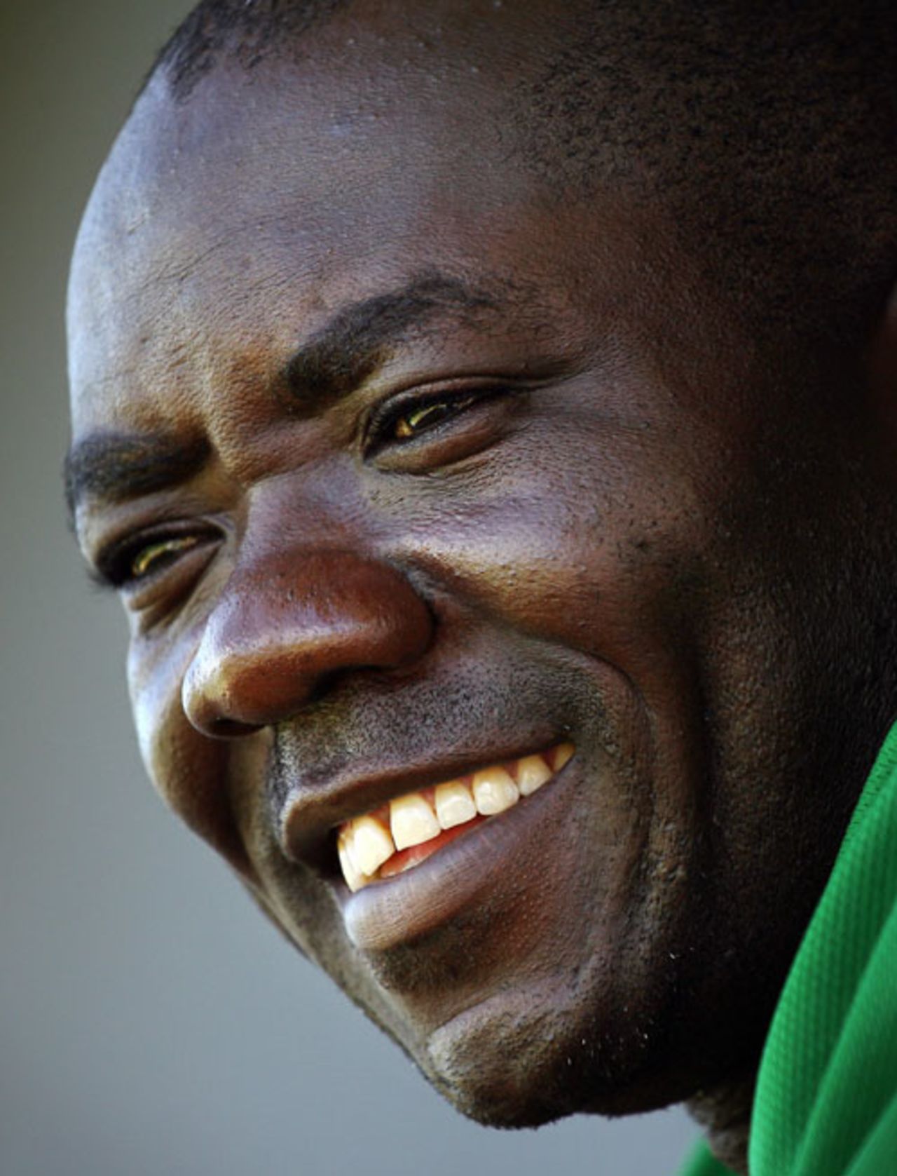 A relaxed Steve Tikolo ahead of the start of the World Cup, March 7, 2007