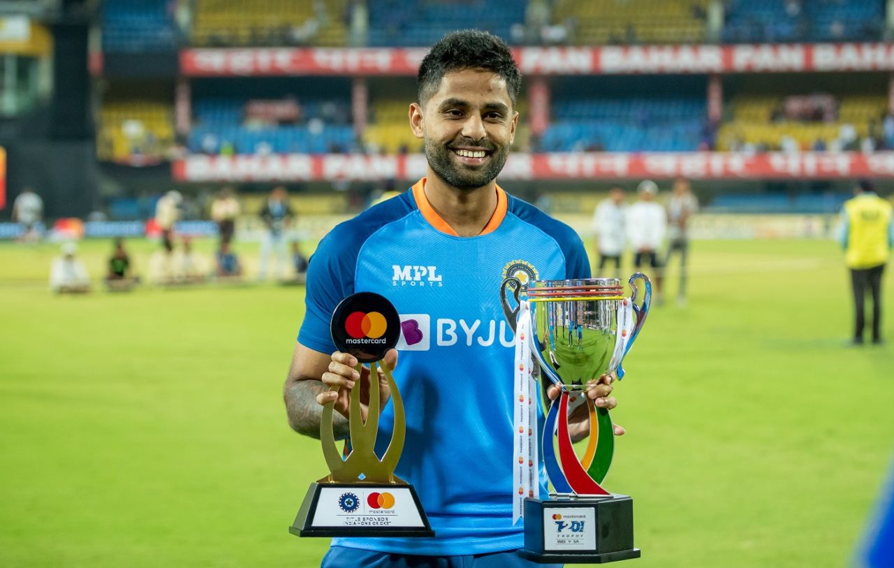 Suryakumar Yadav was adjudged Player of the Series, India vs South Africa, 3rd T20I, Indore, October 4, 2022