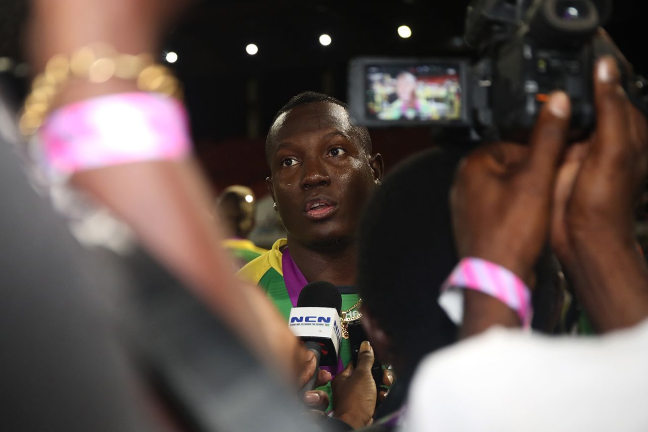 Rovman Powell talks to the media, Barbados Royals vs Jamaica Tallawahs, CPL 2022 final, Providence, September 30, 2022