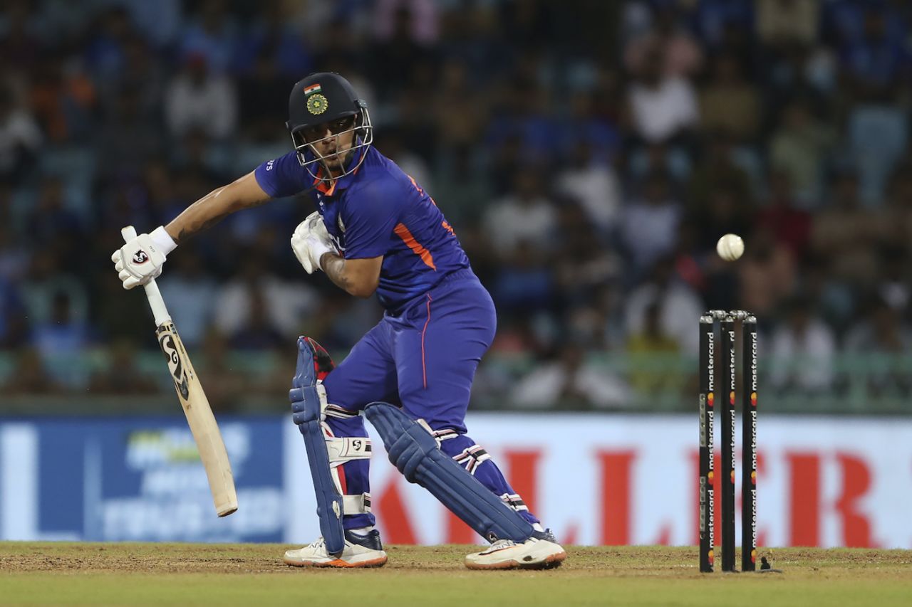 Ishan Kishan guides a ball towards deep third, India vs South Africa, 1st ODI, Lucknow, October 6, 2022