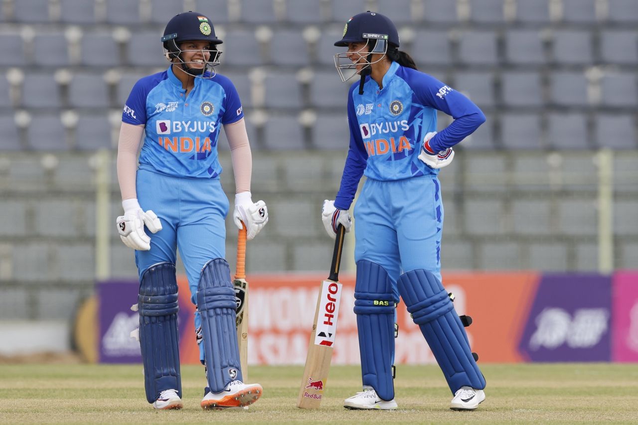 Shafali Verma and Smriti Mandhana added an attacking 96 at the top, India vs Bangladesh, Sylhet, Women's Asia Cup, October 8, 2022
