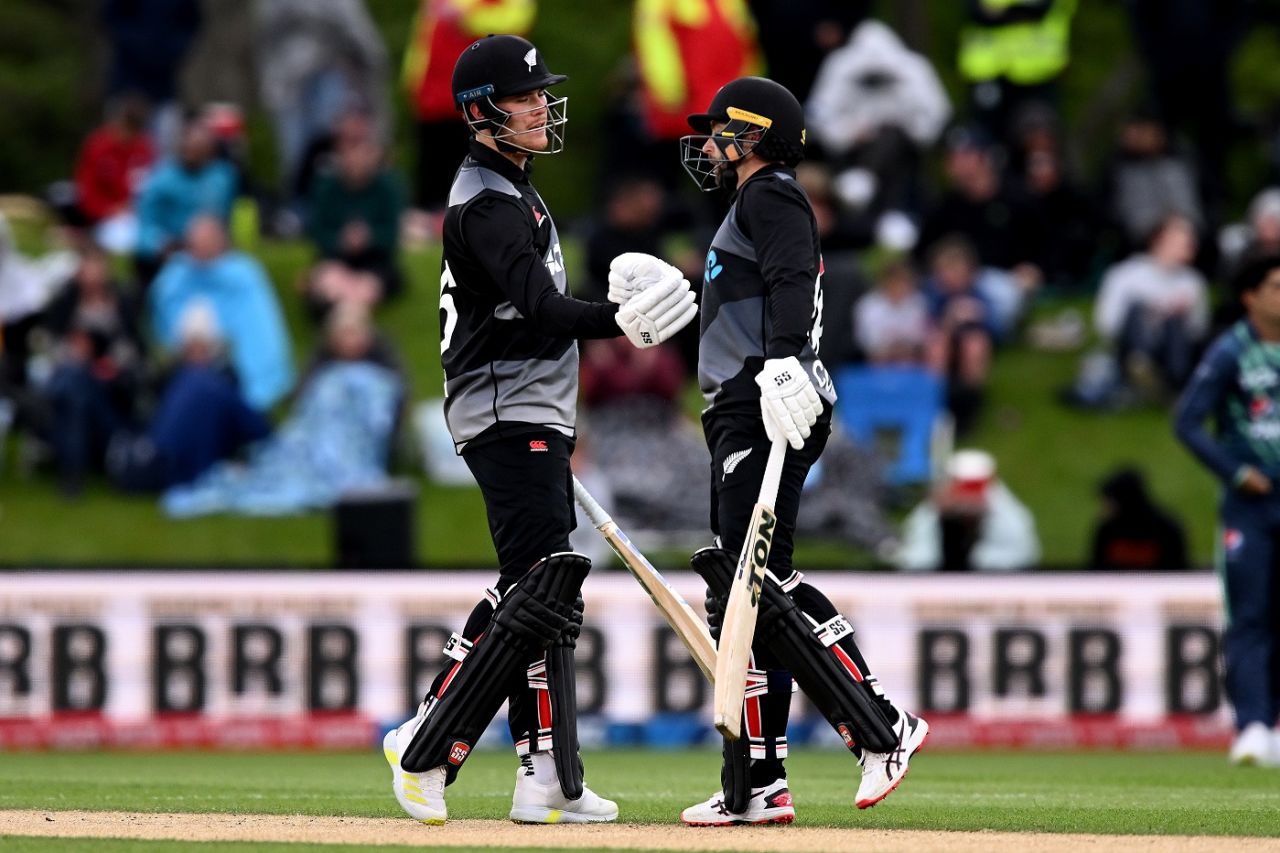 Finn Allen and Devon Conway put up a 117-run opening stand, New Zealand vs Pakistan, T20I tri-series, Christchurch, October 11, 2022