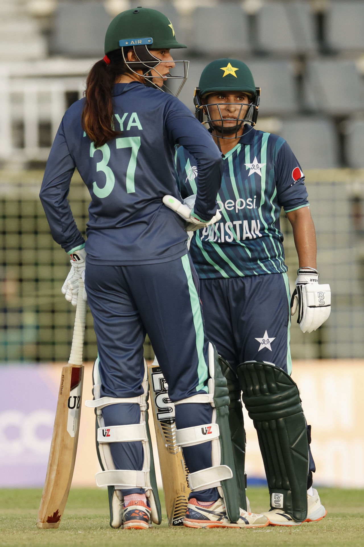 Aliya Riaz and Nida Dar added 45 for the fifth wicket, Pakistan vs Sri Lanka, Women's Asia Cup, Sylhet, October 11, 2022