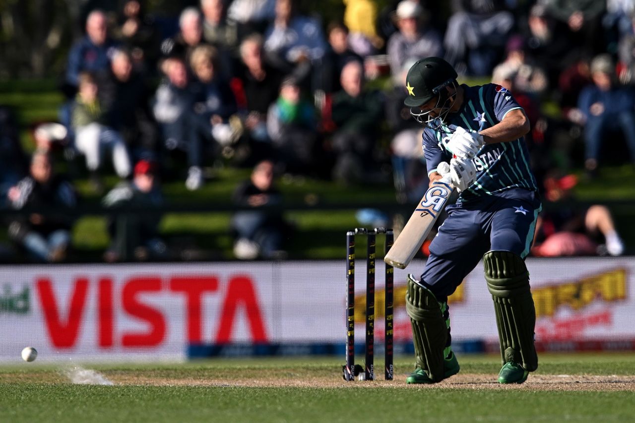 Haider Ali turned the momentum around in the final with his innings, New Zealand v Pakistan, tri-series final, Christchurch, October 14, 2022