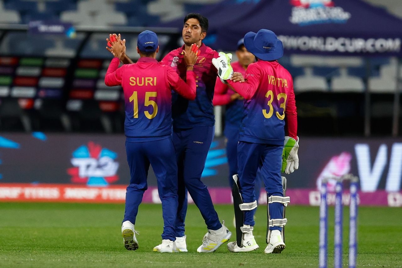 Junaid Siddique made timely strikes for UAE, Netherlands vs UAE, Men's T20 World Cup, 1st round, Group A, Geelong, October 6, 2022