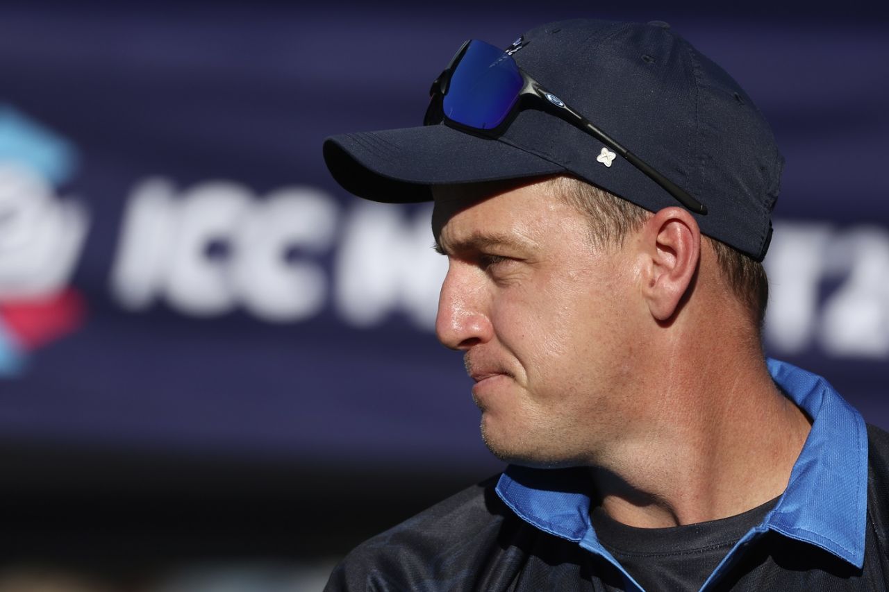 Morne Morkel, Namibia's bowling consultant, looks on, Namibia vs Sri Lanka, Men's T20 World Cup 2022, 1st Round, Group A, Geelong, October 16, 2022
