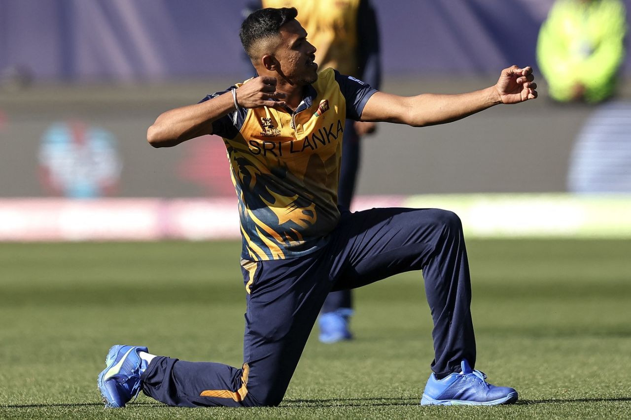 Maheesh Theekshana was on target, Netherlands vs Sri Lanka, Group A, First Round, T20 World Cup, Geelong, October 20, 2022