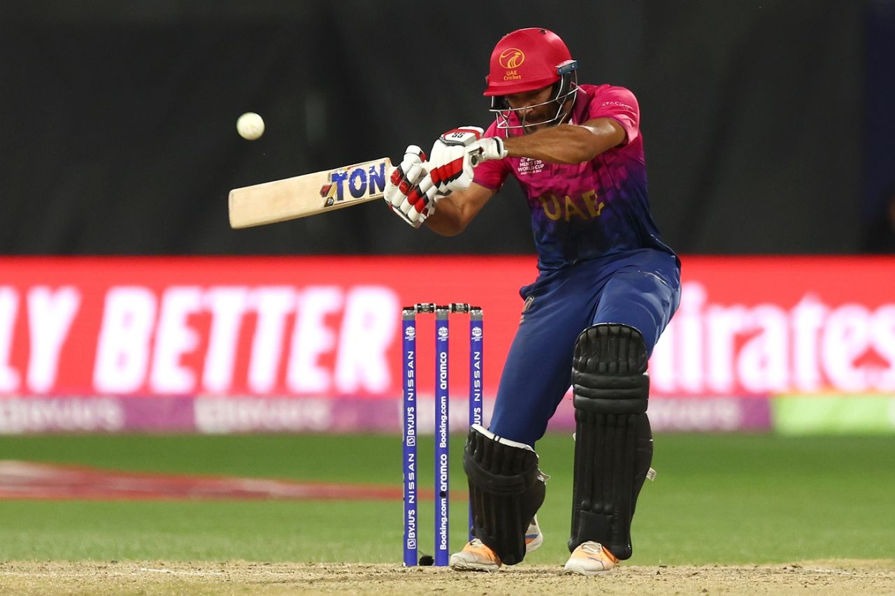 CP Rizwan goes hacking, Namibia vs UAE, T20 World Cup, Geelong, October 20, 2022