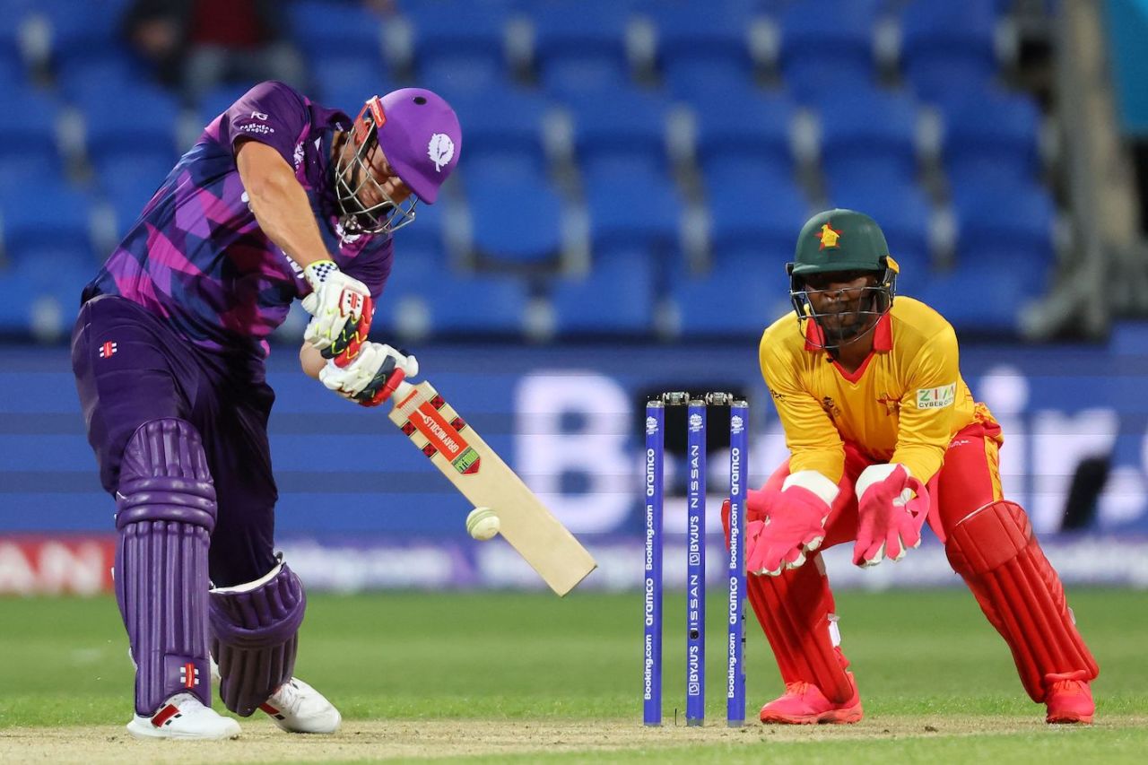 George Munsey made a 51-ball 54, Scotland vs Zimbabwe, ICC Men's T20 World Cup, Hobart, October 21, 2022