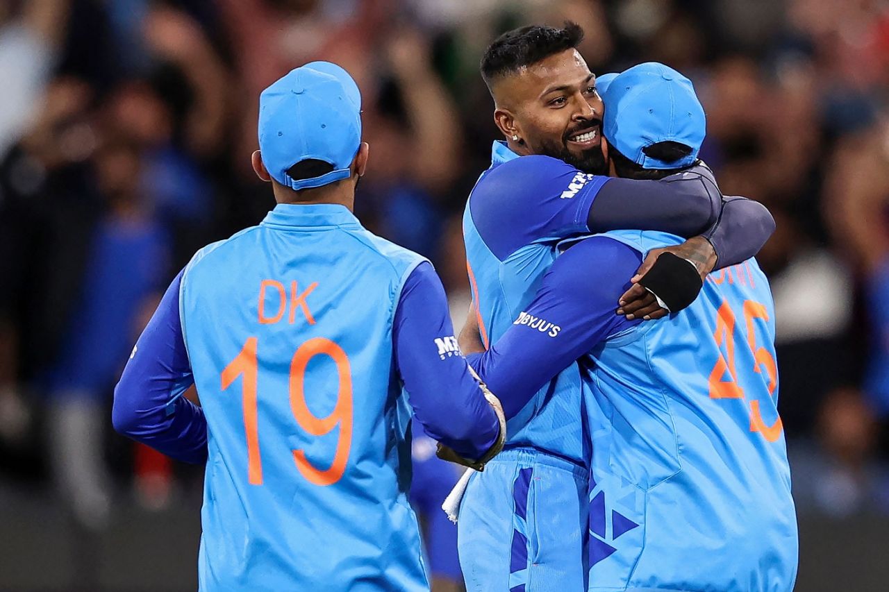 Hardik Pandya returned with figures of 3 for 30, India vs Pakistan, Men's T20 World Cup 2022, Super 12s, MCG/Melbourne, October 23, 2022