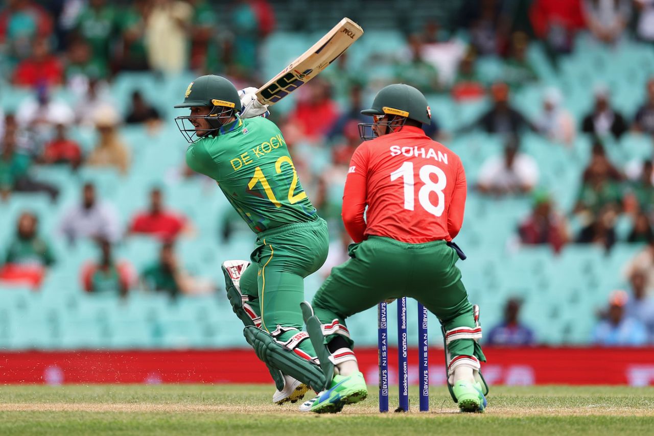 Quinton de Kock was off the blocks quickly again, Bangladesh vs South Africa, T20 World Cup, Sydney, October 27, 2022