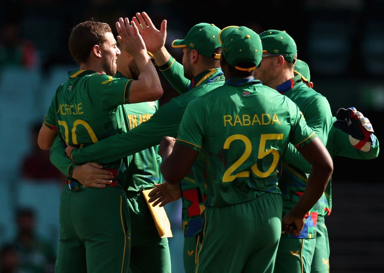 Anrich Nortje sent the Bangladesh openers back in the same over, Bangladesh vs South Africa, T20 World Cup, Sydney, October 27, 2022