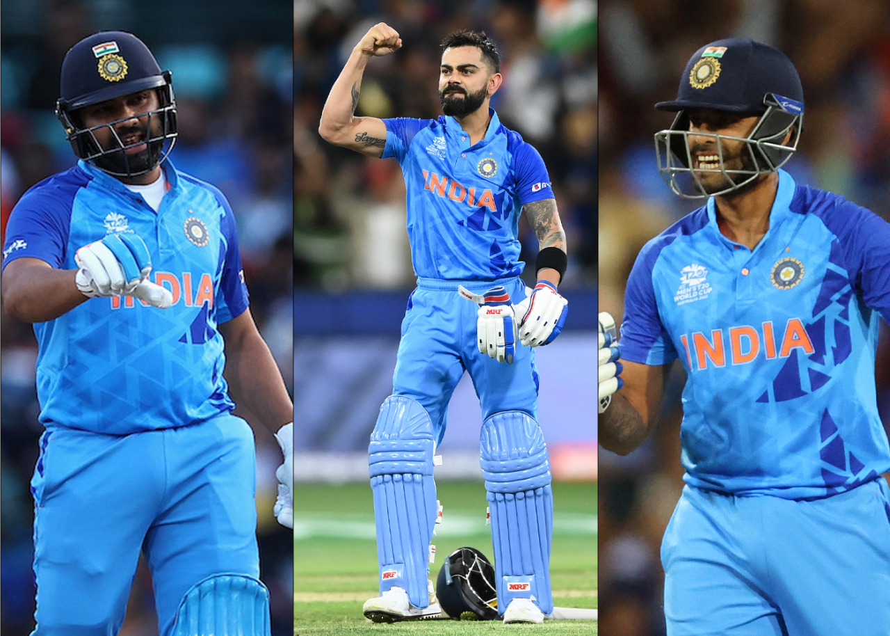 Rohit Sharma, Virat Kohli and Suryakumar Yadav scored contrasting fifties against the Netherlands, October 27, 2022